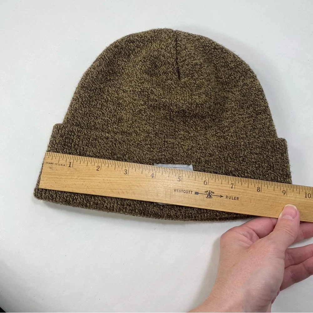 Carhartt Brown Tan Knit Foldover Cuff Style Beanie Hat - Unisex